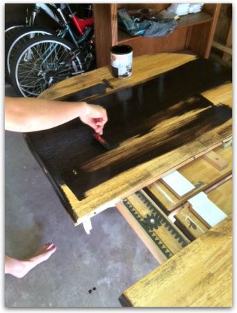 Staining Kitchen Table